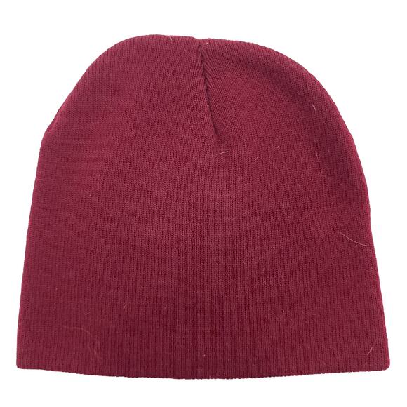 DMHS Track and Field Beanie Knit Hat Otto Collection Acrylic Red One Size - Picture 2 of 4